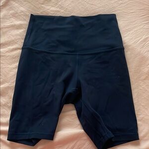 Women's Navy High-Waisted lululemon Biker Shorts